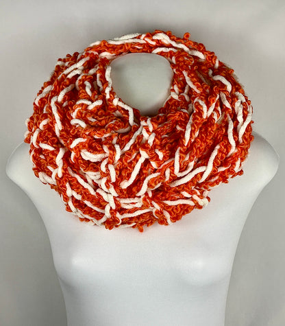 Chunky Arm Knit Chenille Infinity Scarf Cowl