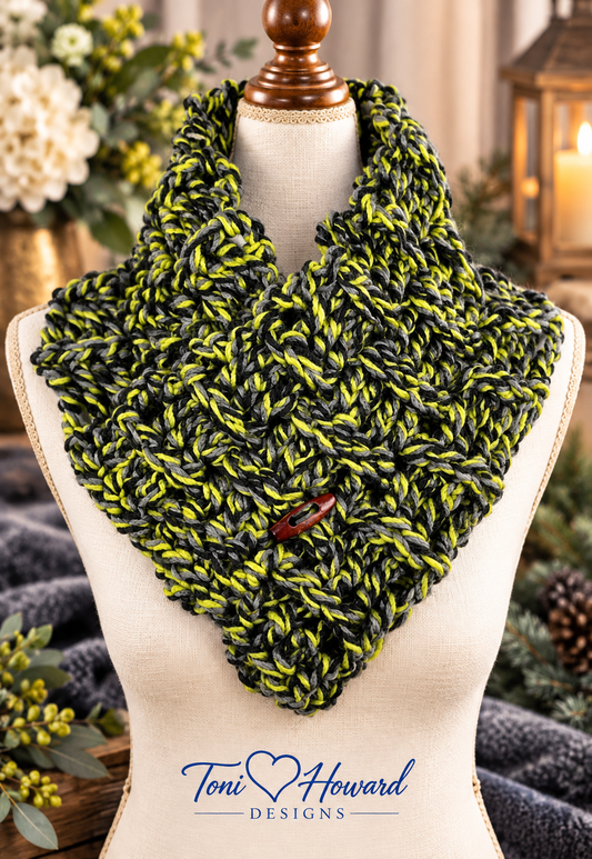 Multi Style Unisex Chunky Crochet Basket Weave Button Cowl Neck Warmer Gaiter Scarf